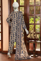 Almeerah Digital Printed Stripe Dora 3PC