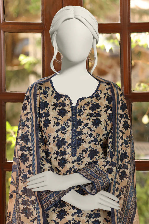 Almeerah Digital Printed Stripe Dora 3PC