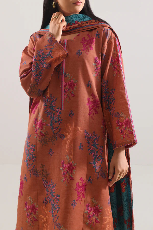 Unstitched Printed Lawn 3 Piece