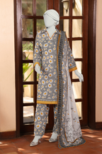 Almeerah Vol-3 Digital Printed Stripe Dora 3PC