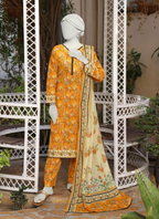 Almeerah Vol-3 Digital Printed Stripe Dora 3PC (Copy)