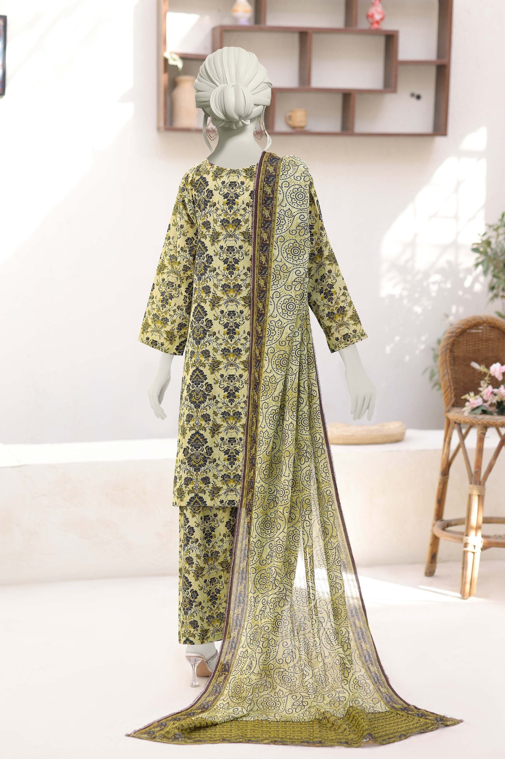 Almeerah Vol-3 Digital Printed Stripe Dora 3PC