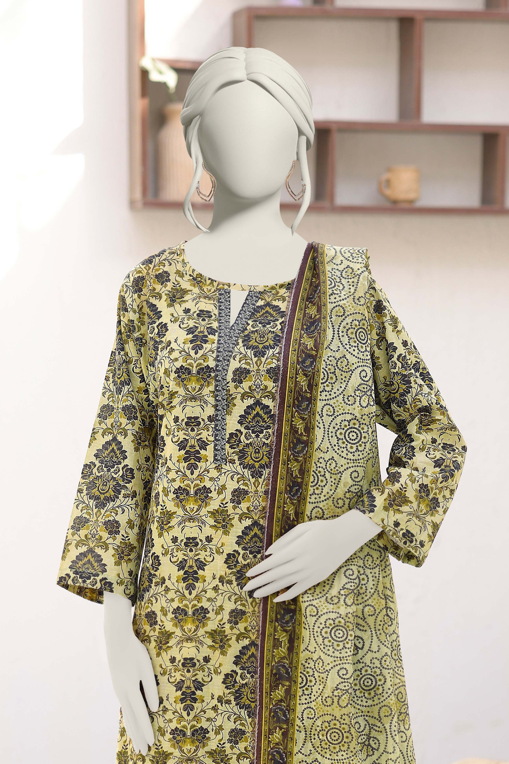 Almeerah Vol-3 Digital Printed Stripe Dora 3PC