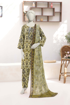 Almeerah Vol-3 Digital Printed Stripe Dora 3PC