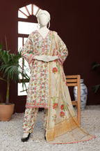 Almeerah Vol-3 Digital Printed Stripe Dora 3PC