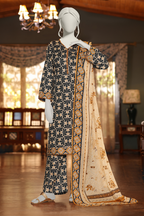 Almeerah Vol-3 Digital Printed Stripe Dora 3PC