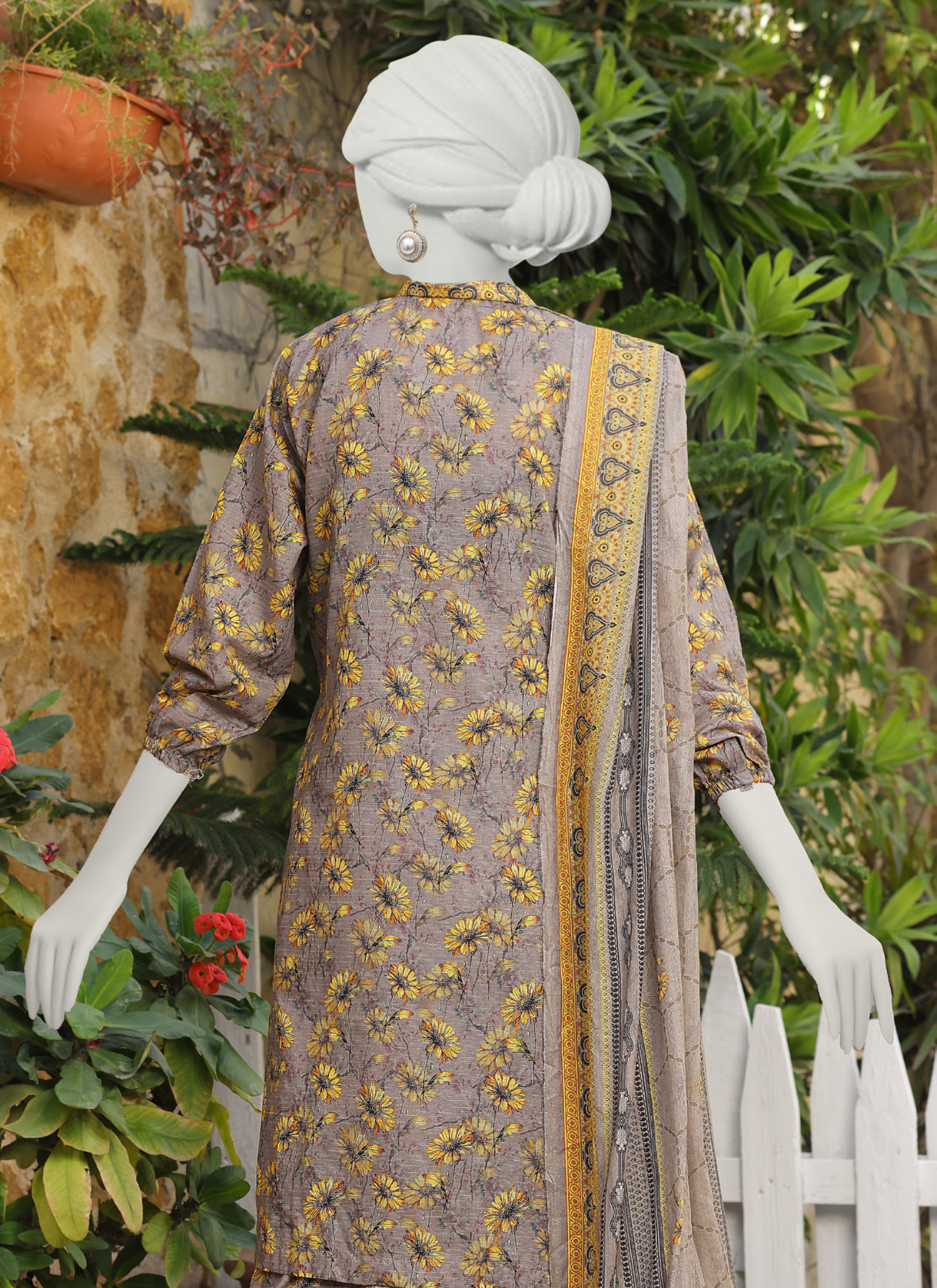 Almeerah Vol-3 Digital Printed Stripe Dora 3PC