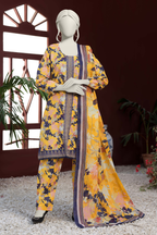 Almeerah Vol-3 Digital Printed Stripe Dora 3PC