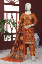 Almeerah Vol-3 Digital Printed Stripe Dora 3PC
