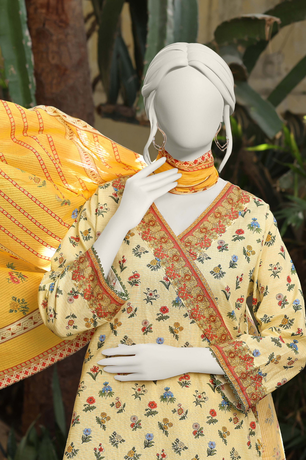 Almeerah Vol-3 Digital Printed Stripe Dora 3PC