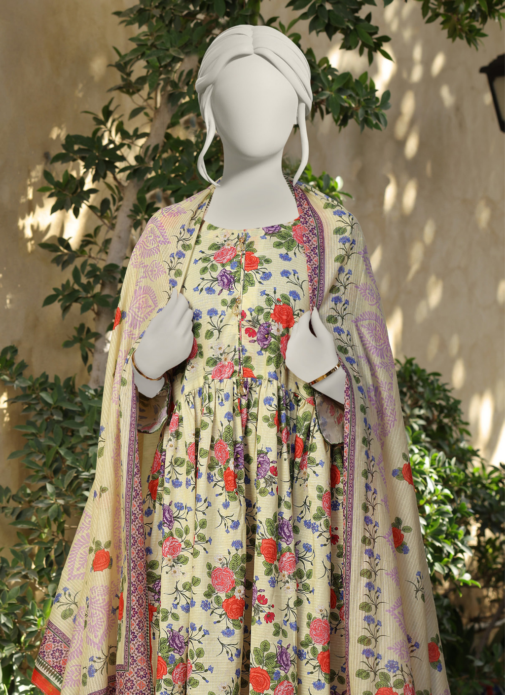 Almeerah Vol-3 Digital Printed Stripe Dora 3PC