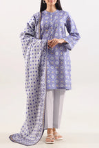 Unstitched Printed Warm Khaddar 3 Piece