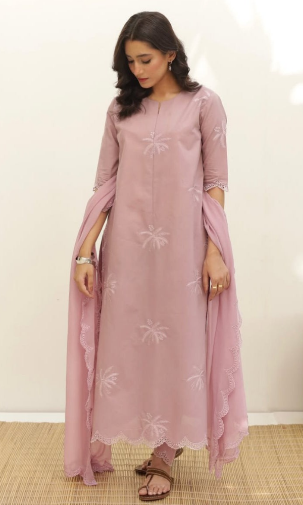 Zarghoon - 3PC (Unstitched) Embroidered Lawn Suit - ZR707