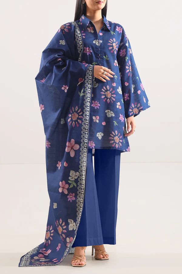 Unstitched Printed 3 Piece – in Lawn & Khaddar