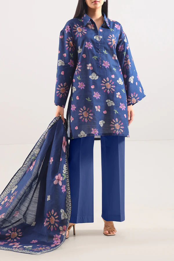 Unstitched Printed 3 Piece – in Lawn & Khaddar