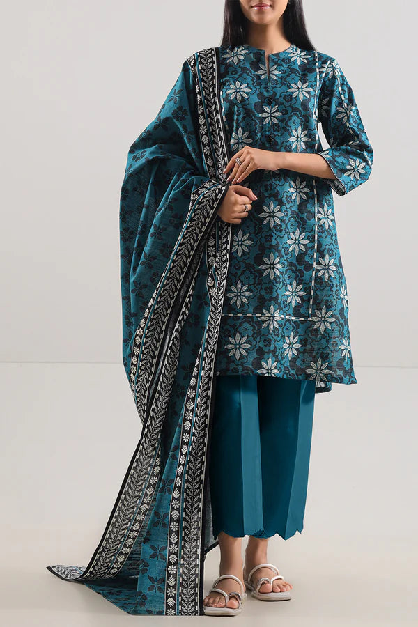Unstitched Printed 3 Piece – in Lawn & Khaddar