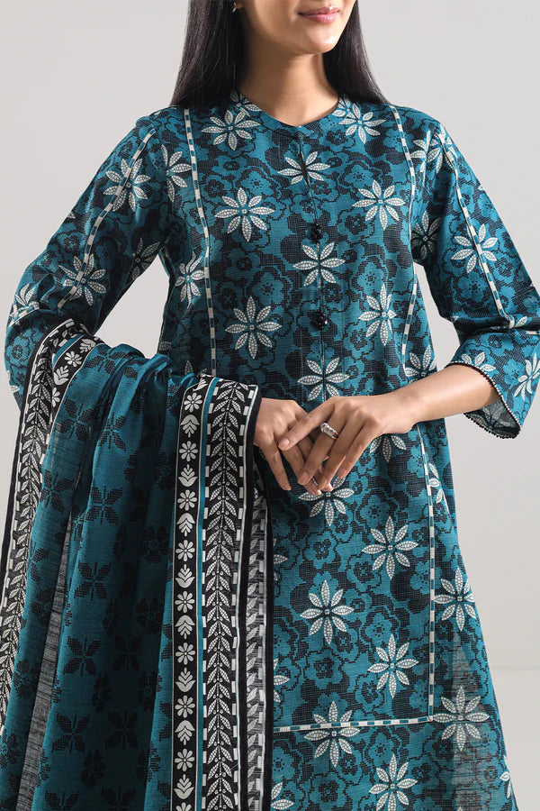 Unstitched Printed 3 Piece – in Lawn & Khaddar