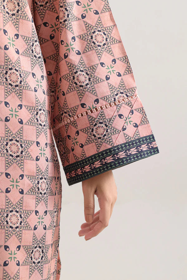 Unstitched Printed Royal Linen 2 Piece (Shirt/Trouser)