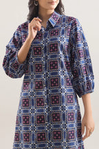 Unstitched Printed Royal Linen 2 Piece (Shirt/Trouser)