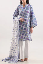 Unstitched Printed Warm Cotton 3 Piece