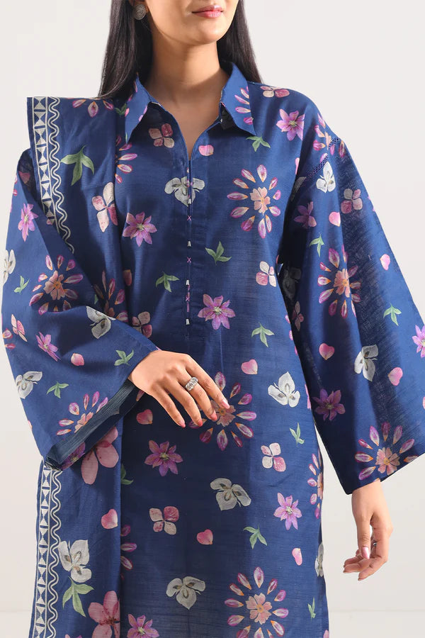 Unstitched Printed 3 Piece – in Lawn & Khaddar