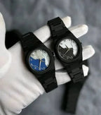 Black Arabic Aura Watch For Men Stylish Aura Watch 100% Original Watch PoliFiber Arabic Black Watch