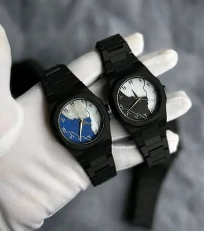 Black Arabic Aura Watch For Men Stylish Aura Watch 100% Original Watch PoliFiber Arabic Black Watch