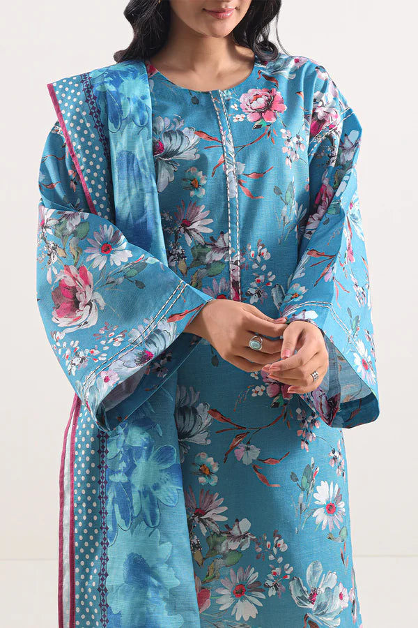 Unstitched Printed 3 Piece – in Lawn & Khaddar