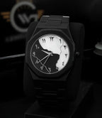 Black Arabic Aura Watch For Men Stylish Aura Watch 100% Original Watch PoliFiber Arabic Black Watch