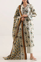 Unstitched Printed 3 Piece – in Lawn & Khaddar
