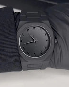 Black Arabic Aura Watch For Men Stylish Aura Watch 100% Original Watch PoliFiber Arabic Black Watch