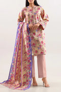Unstitched Printed Warm Khaddar 3 Piece