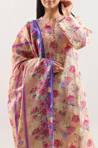 Unstitched Printed Warm Khaddar 3 Piece