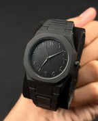 Black Arabic Aura Watch For Men Stylish Aura Watch 100% Original Watch PoliFiber Arabic Black Watch