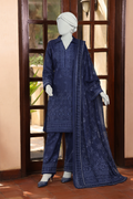 Winter Collection  3pc dress dhanak  Shirt chiken kari embroidered