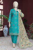 3-Piece Winter Collection – Soft Raw Silk Embroidered Suit
