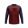 Navy Maroon Raglan Red Lion Full Seleeves