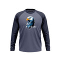 Teal Blue Raglan Eagle Focus Full Seleeves