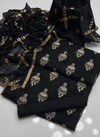 3pc dress fancy  Shirt organza embroidered with sequence work  Dupatta gotta silk  Trouser Kathan