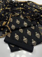 3pc dress fancy  Shirt organza embroidered with sequence work  Dupatta gotta silk  Trouser Kathan