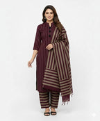 Winter Khaddi Rangoli 3-Piece Dress – Check Style Elegance