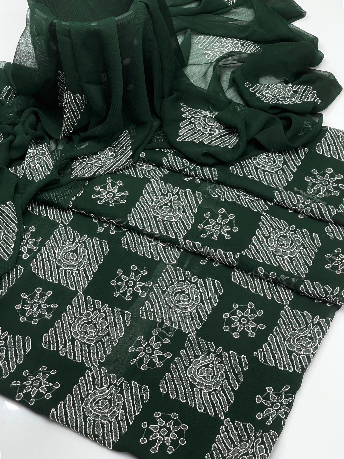 Elegant Teal Printed 3-Piece Lawn Suit with Dupatta