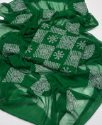 Elegant Teal Printed 3-Piece Lawn Suit with Dupatta