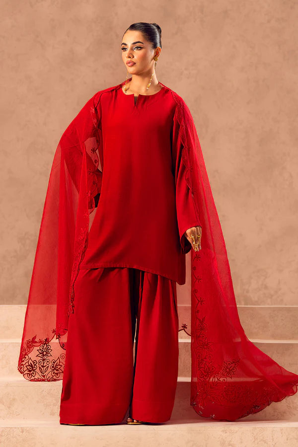 Blush Rose(Embroidered 3Pc Suit)