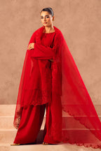 Blush Rose(Embroidered 3Pc Suit)