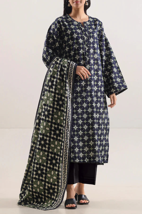 Unstitched Printed 3 Piece – in Lawn & Khaddar