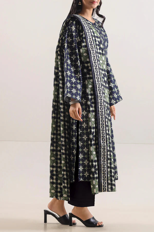 Unstitched Printed 3 Piece – in Lawn & Khaddar