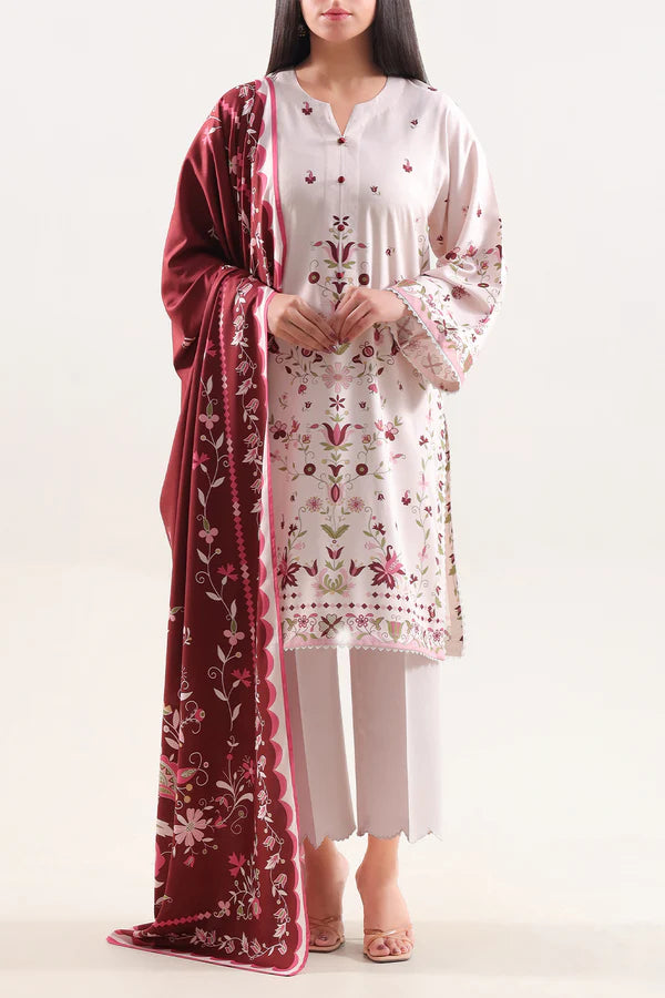 Unstitched Printed Linen 3 Piece