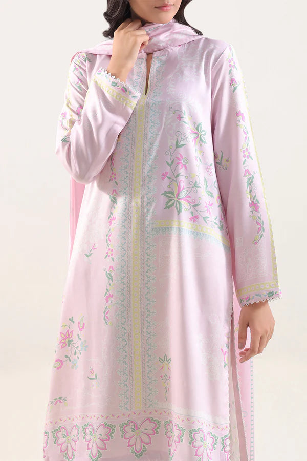 Unstitched Printed Linen 3 Piece