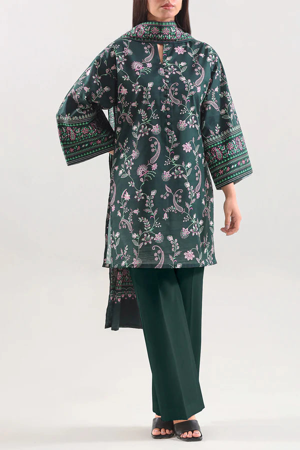 Unstitched Printed Cotton Khaddar 3 Piece